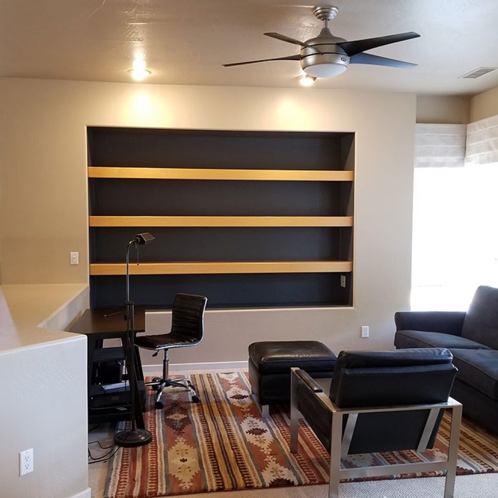 Custom Built-In Bookshelves