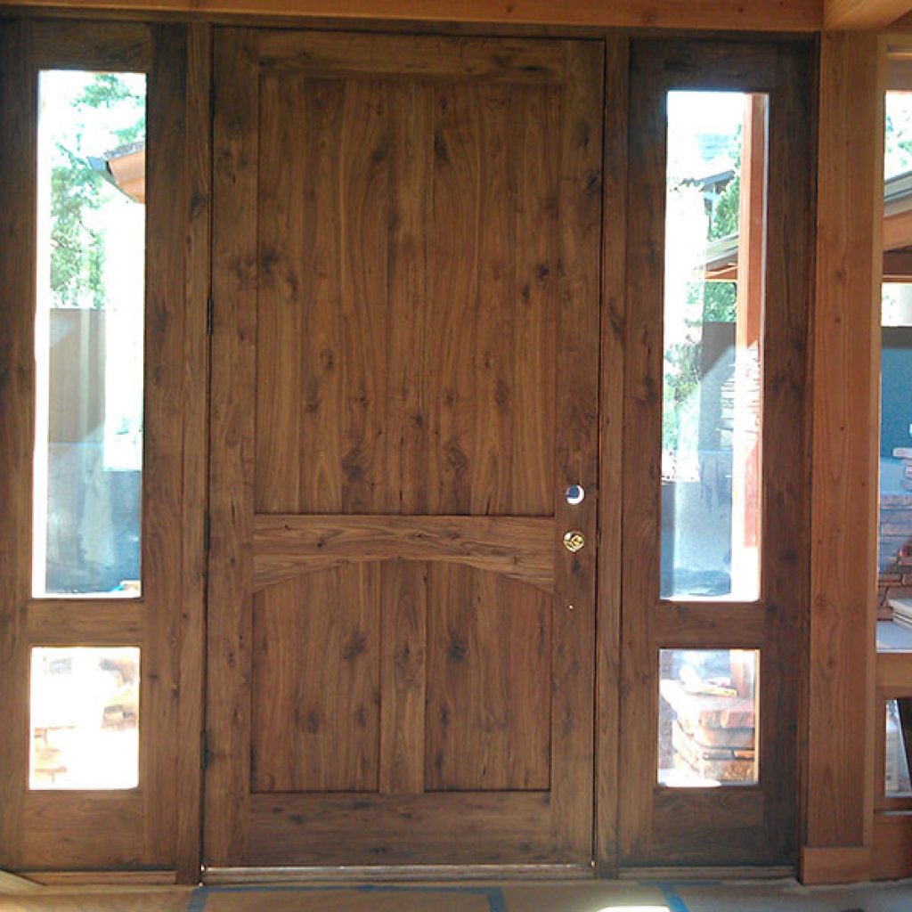 Grand Entrance Door Staining
