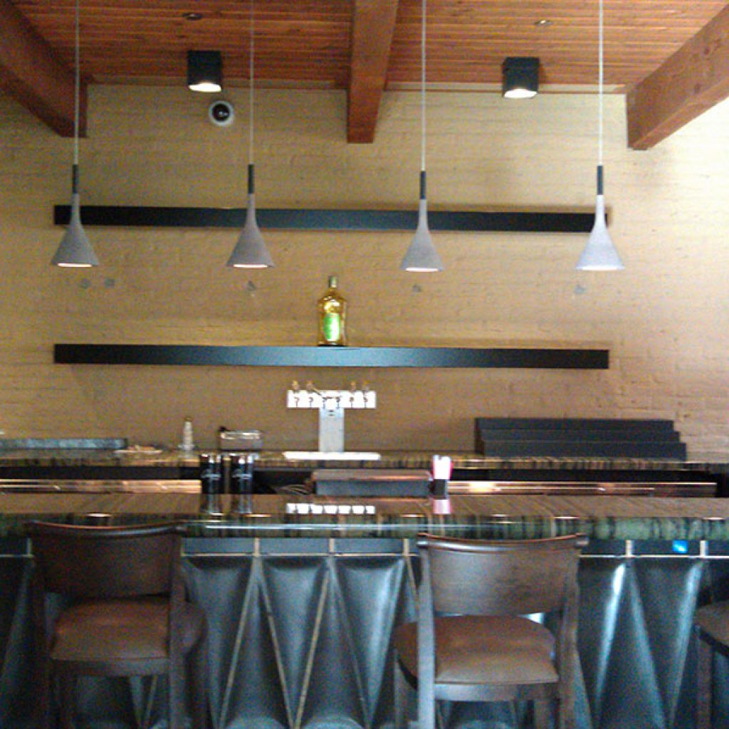 Painted Accent Brick Wall