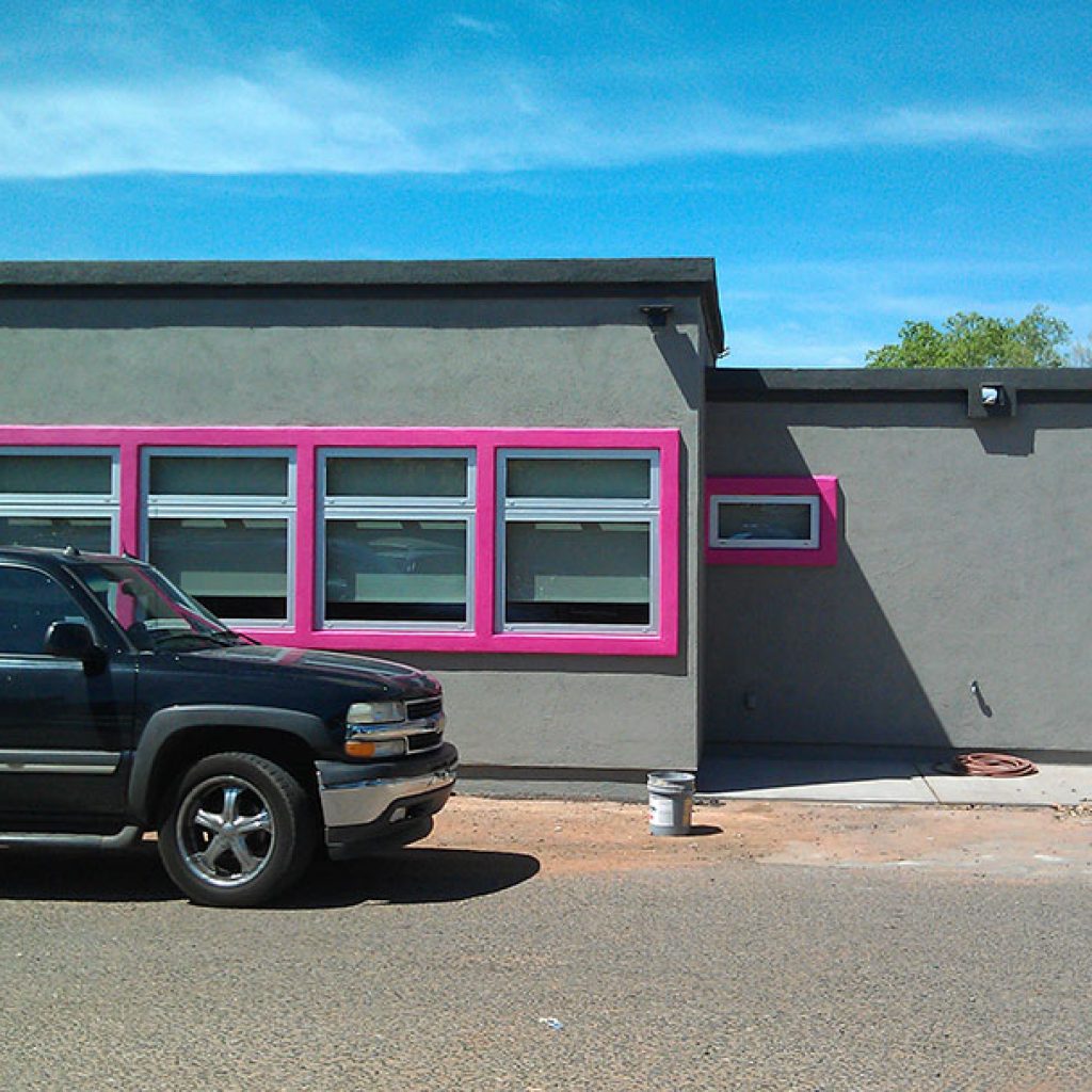 Pink Jeep Tours Building Repaint